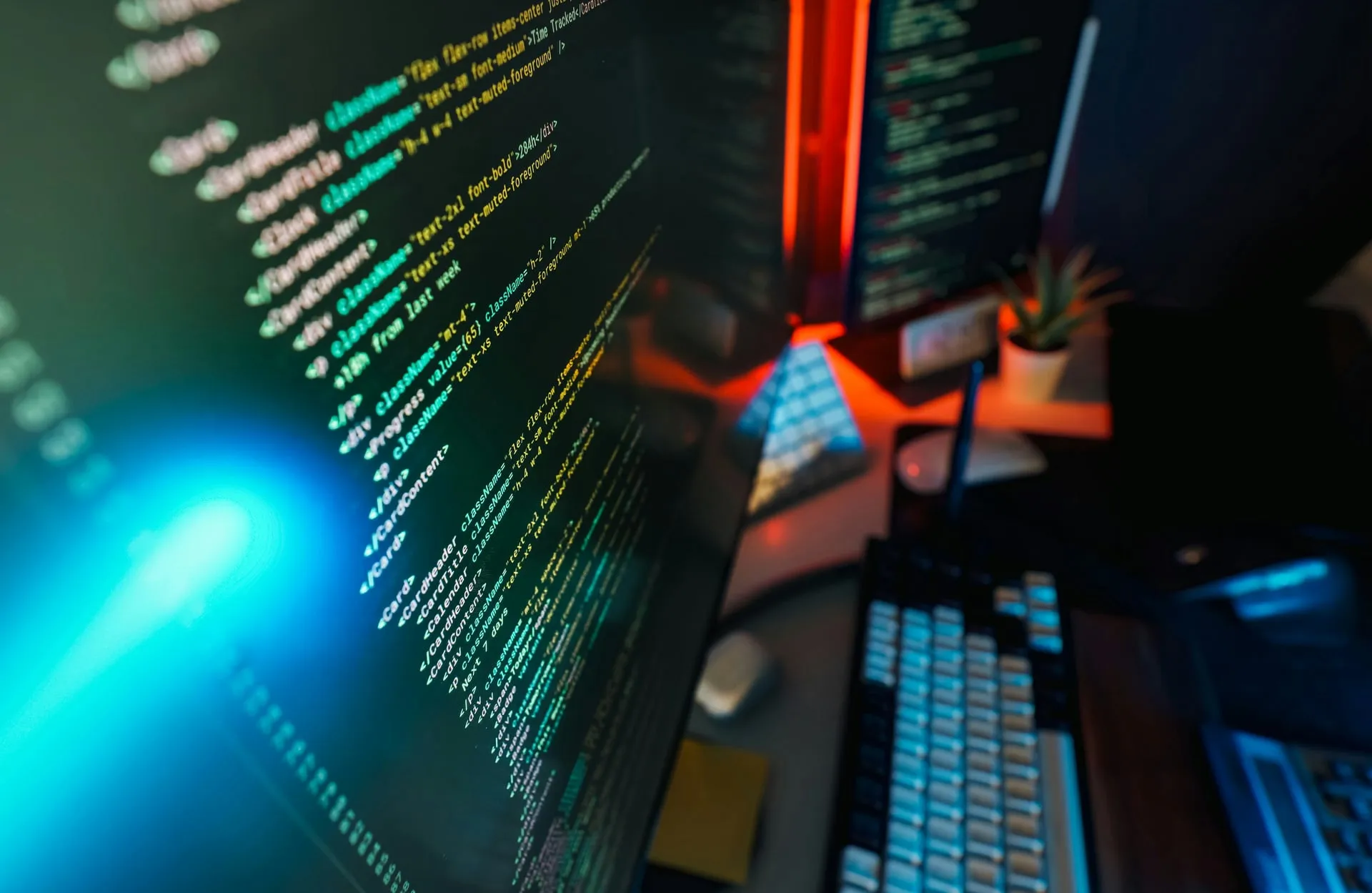 Dekorativer Hintergrund mit Code-Atmosphäre